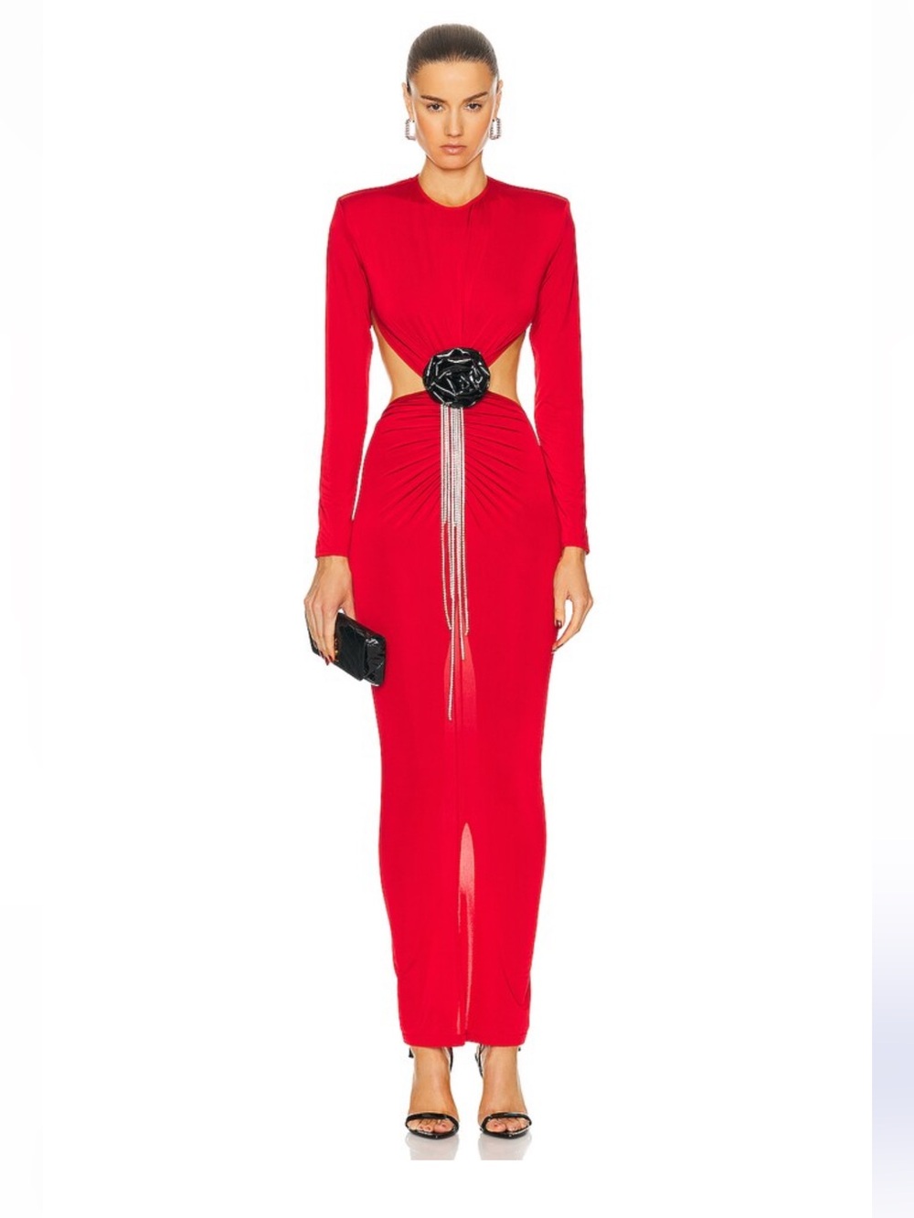 THE NEW ARRIVALS BY ILKYAZ OZEL Thea Dress in Rouge